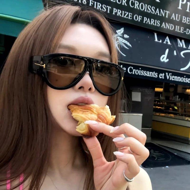 欧美复古蛤蟆镜大框太阳眼镜女士高级感网红街拍显瘦凹造型太阳眼
