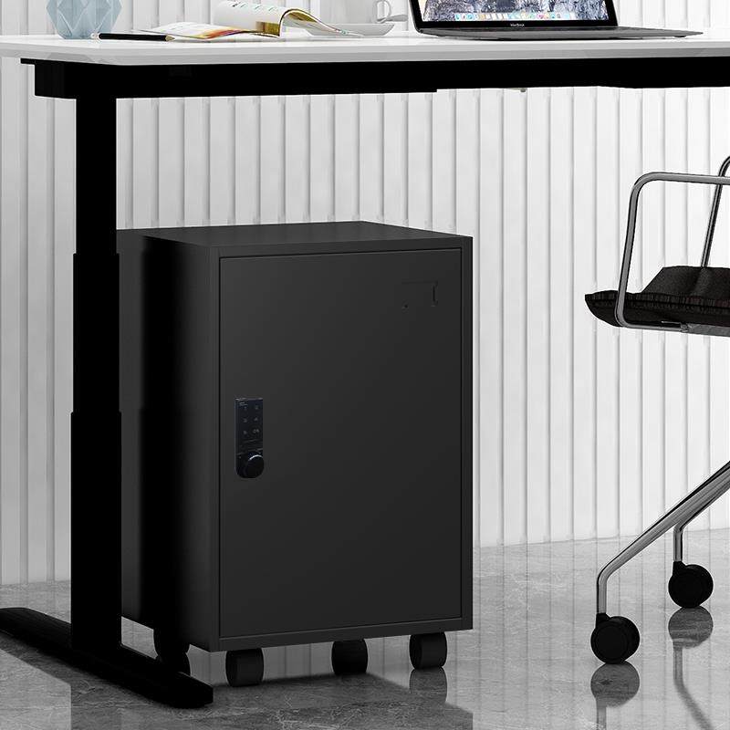 密码锁单门铁皮矮柜文件资料储物柜桌下抽屉小型活动多功能工具柜