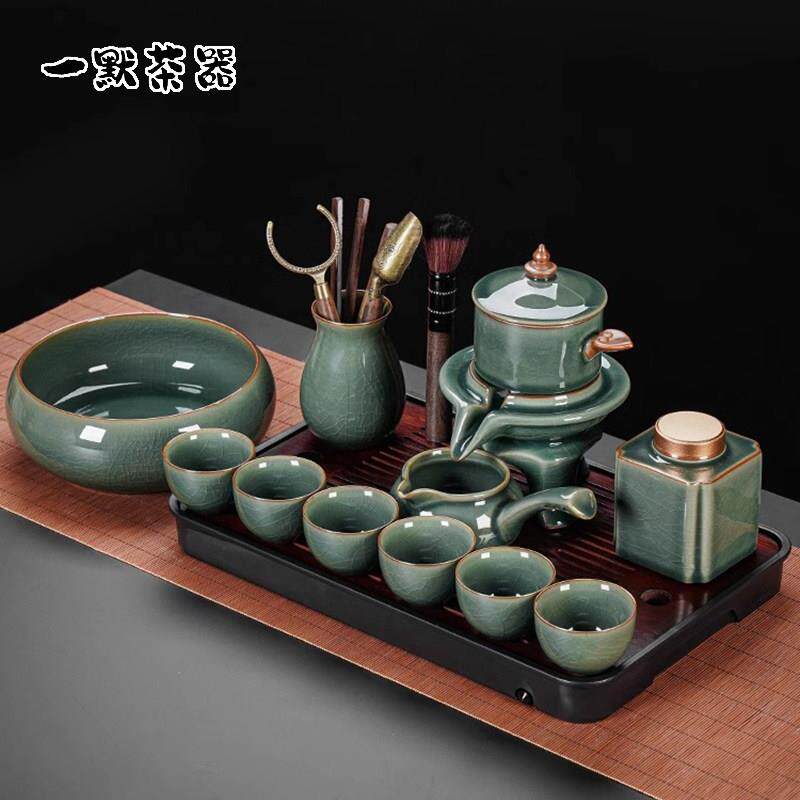 懒人自动功夫茶具2025新款哥窑泡茶壶家用石墨中式茶壶喝茶杯套装