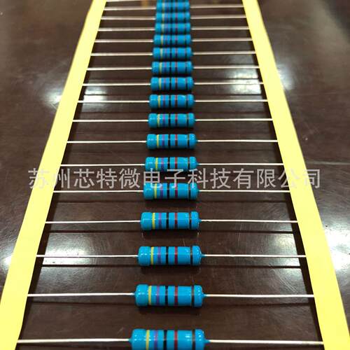 色环电阻厂家金属膜电阻3WS 1% 1K 0.74线径 铜脚编带