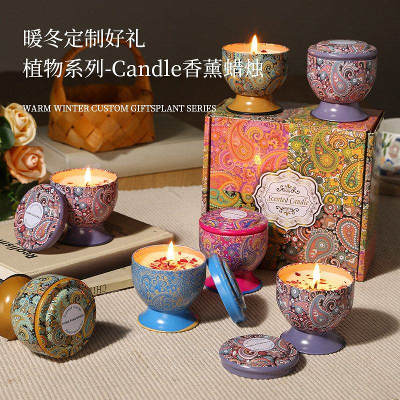 马口铁高脚杯新马香薰蜡烛蜡片