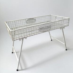 外贸爆款 别墅庭院铁艺落地长方形花架民宿阳台多肉架盆景架