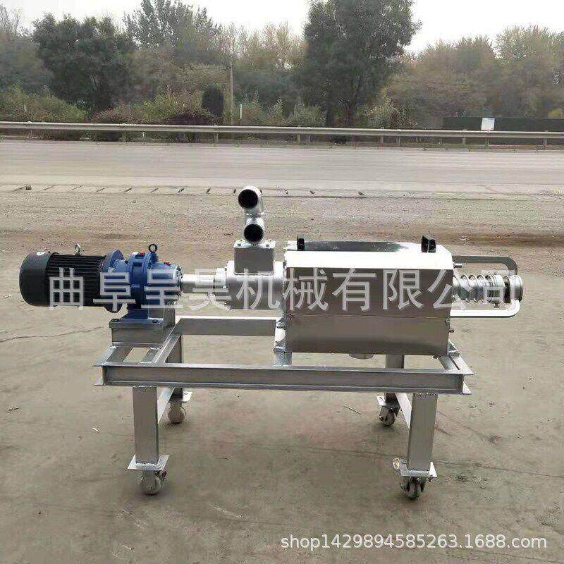 销往贵州养鸭场粪便分离机挤压式不锈钢筛网好清理价格低的分离机