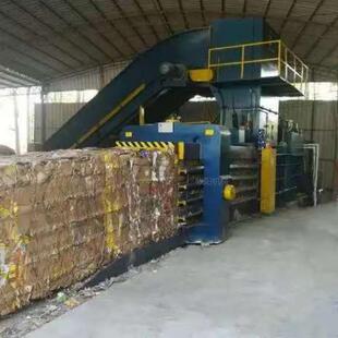 200吨卧式废纸液压打包机工业垃圾液压打包机小型卧式塑料打包机