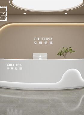 美容院收吧台银台台美发店烤漆bfk10723前服装店口腔诊所牙科医待