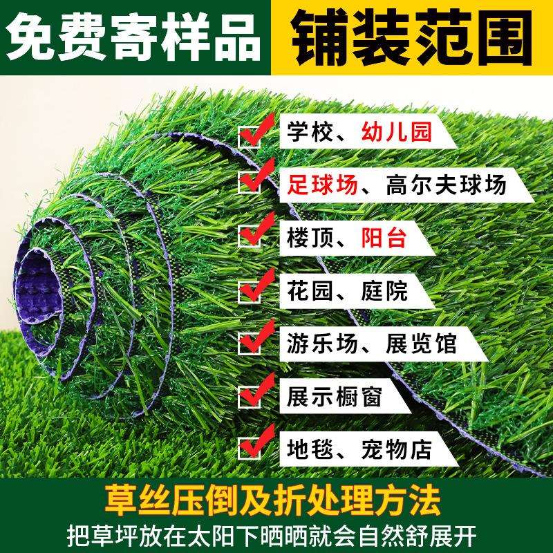 草坪仿真地毯人工假草皮户外铺垫幼儿园塑料人造草坪绿色草地垫子