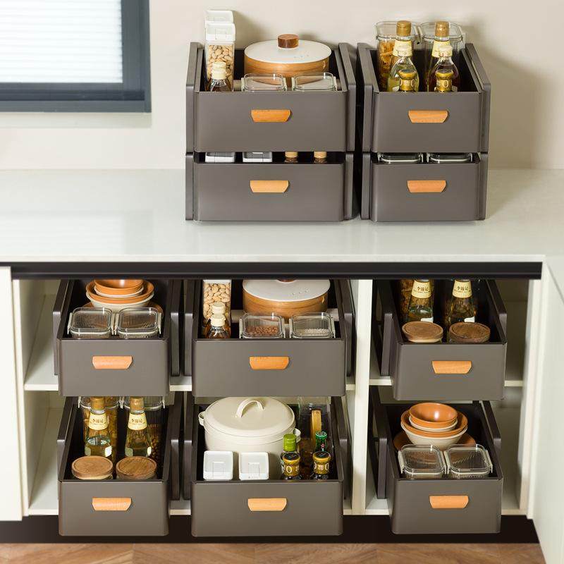 橱柜改抽屉厨房置物架水槽下方分层拉篮收纳柜子内多层碗架储物柜,厨房/烹饪用具,抹布架/厨房清洁收纳架,淘宝优惠券,粉丝福利购,淘宝优惠卷