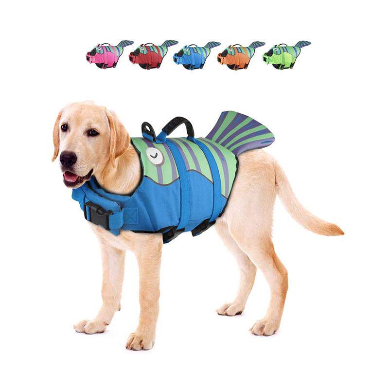 宠物救生衣鲨鱼美人鱼游泳衣狗狗游泳衣安全服狗夏装跨境电商爆款