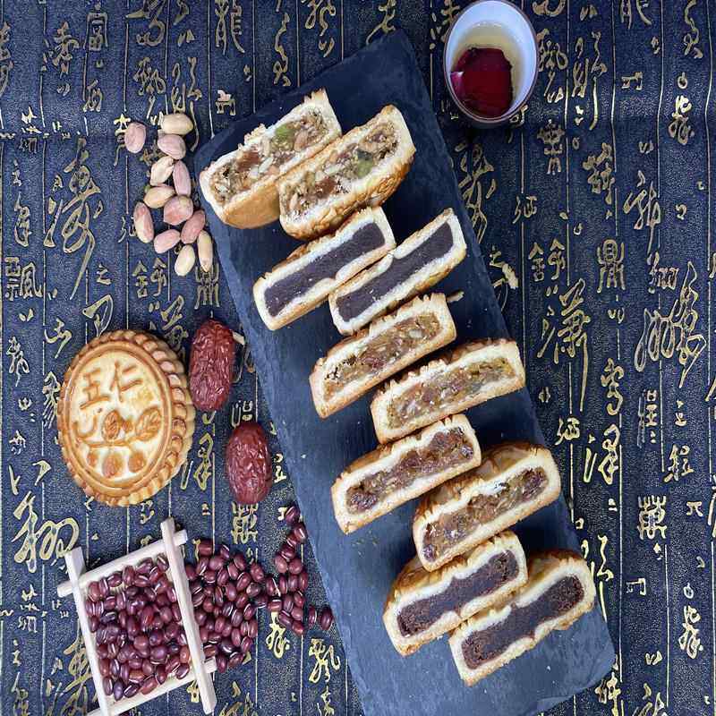 天津特产传统提浆手工老月饼五仁百果枣泥山楂豆沙葡萄干多味真空,零食/坚果/特产,月饼,淘宝优惠券,粉丝福利购,淘宝优惠卷