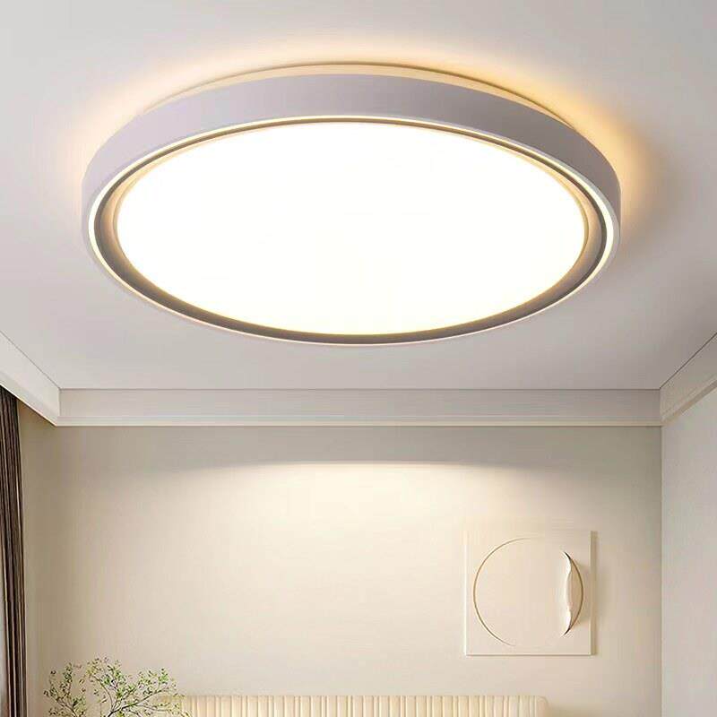 现代简约卧室吸顶灯50cm三色变光 LED餐厅灯具 超薄设计房间灯