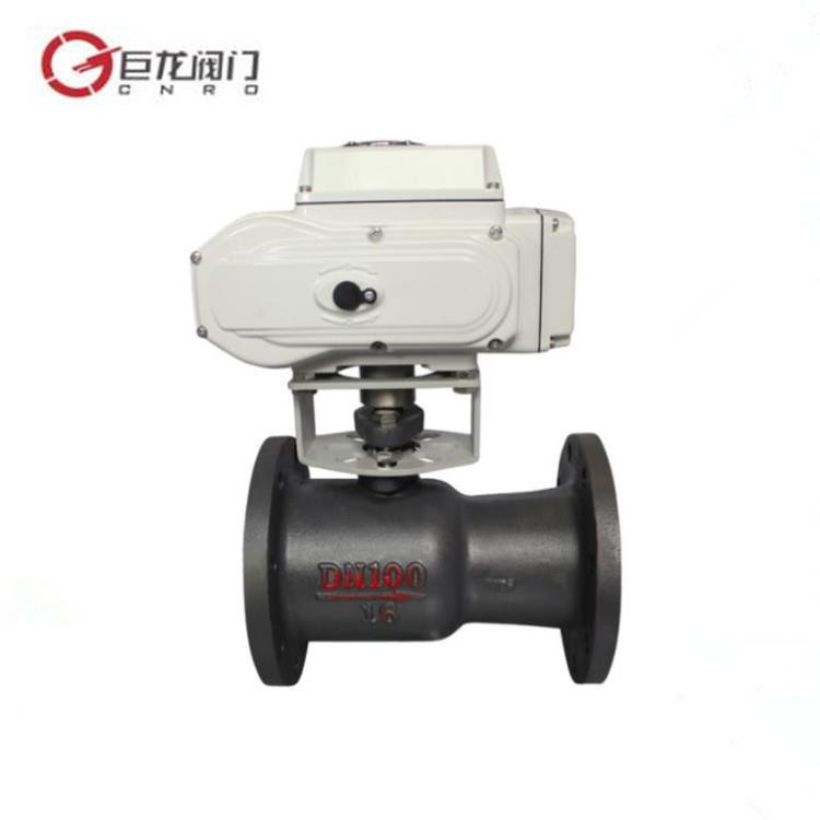 Q941M电动一体式高温球阀铸铁一体式排污球阀