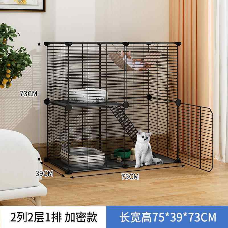 高档猫笼子家用室内窝空笼超大自由空猫层间幼猫屋猫舍两小型猫咪
