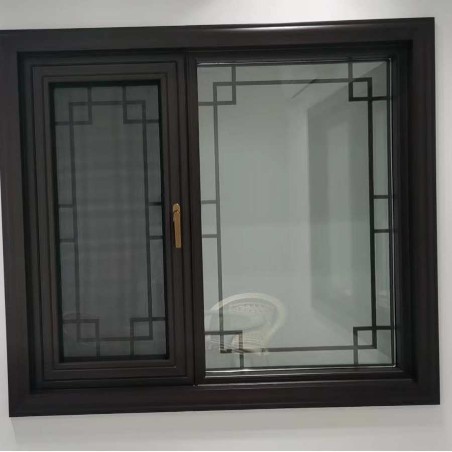 一体中式仿古仿古建筑群断桥-窗纱厂家65铝板120仿古