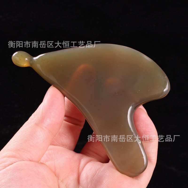 牛角刮痧板面部美容全身通用刮脸板提拉眼部拨筋棒脸部刮痧片