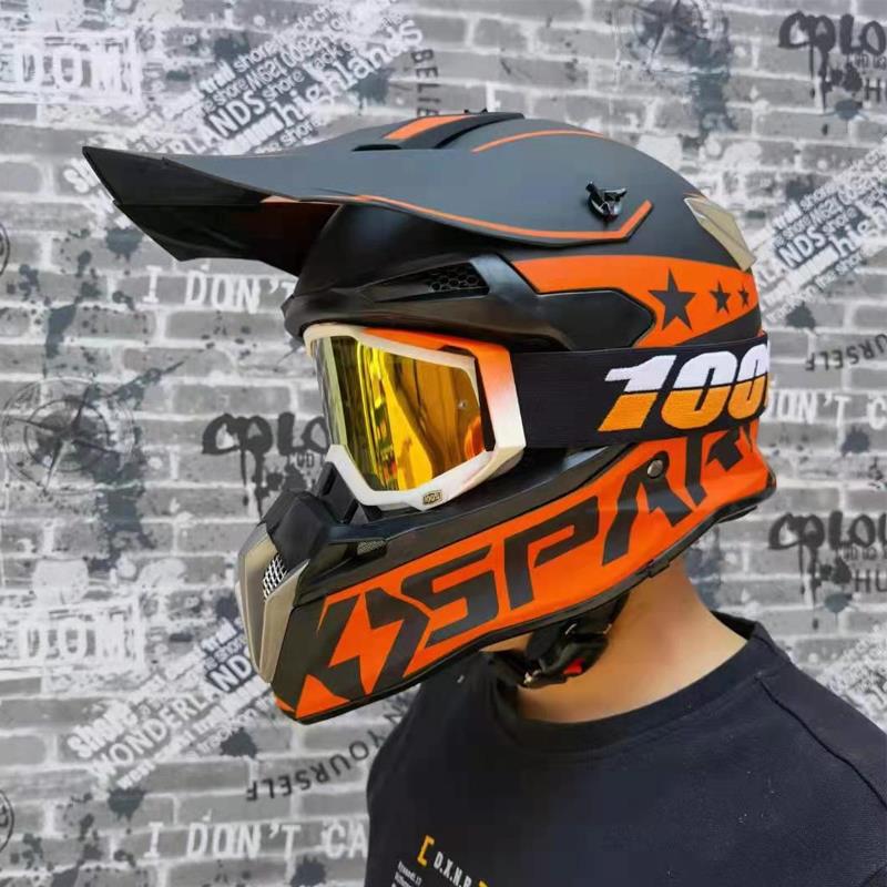 高档四季越野地车滩全盔机车拉力越野头盔山车赛车速降盔男女冬沙