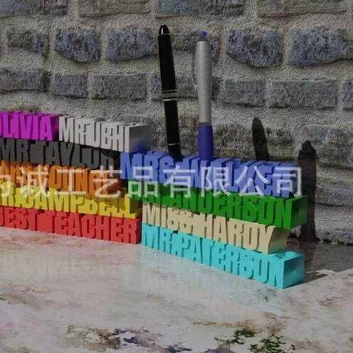 3D打印笔筒个性化名字笔筒1件起订英文名字笔筒