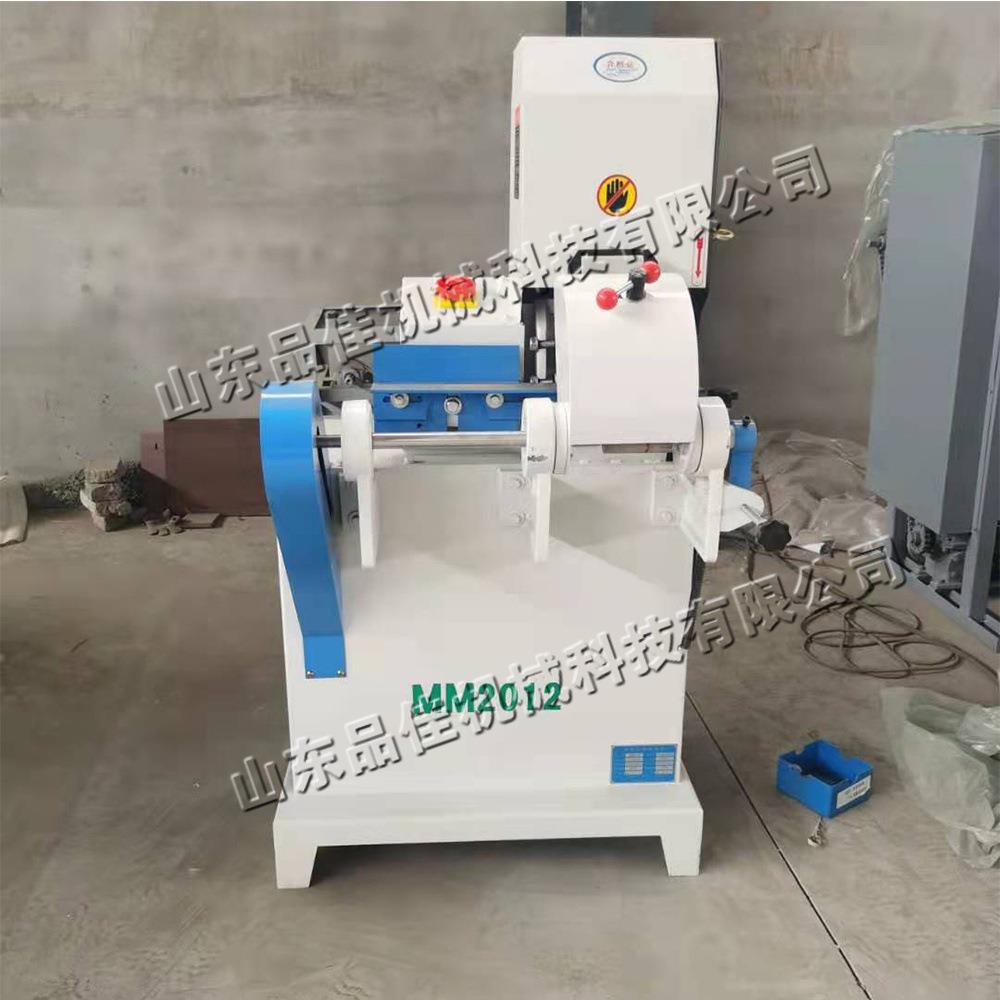 木工机械圆棒砂光机 拖把杆表面毛刺圆滑机 扫把棍立式砂带机