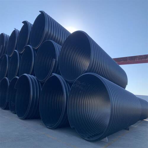 HDPE钢带波纹管ND300-DN2000增强螺旋波纹管钢带管排水排污管现货