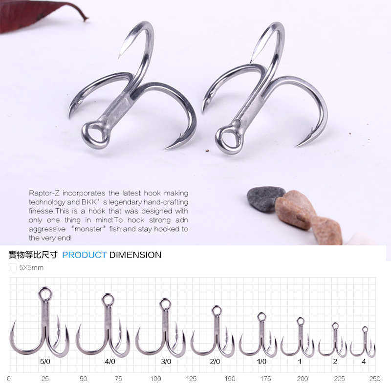 BKK 4X加强鱼钩6071-4X-HG三本钩新防锈锚钩三叉钩海钓路亚鱼钩,户外/登山/野营/旅行用品,鱼钩,淘宝优惠券,粉丝福利购,淘宝优惠卷