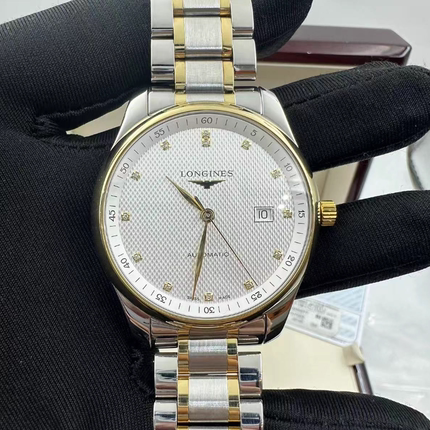 新款【9.8新】浪琴名匠系列钢18K金自动机械表男表L2.893.5.97.7