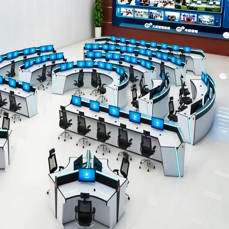 中控室监控操作台三联四联双联灯带控制台指挥中心调度工作台