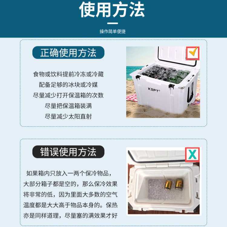手提便携式食品滚塑优质保温冷藏两用箱25L冰包冰袋车载存储箱