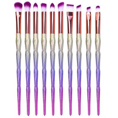 Diamond Rainbow Make Up Brush Set Professional Eye Make Up E