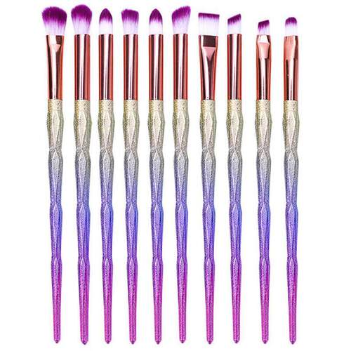 Diamond Rainbow Make Up Brush Set Professional Eye Make Up E