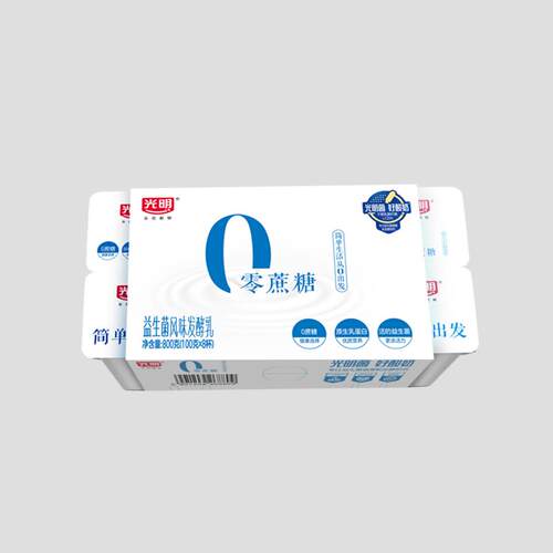 光明0蔗糖益生菌风味发酵乳原味酸奶100g16杯装