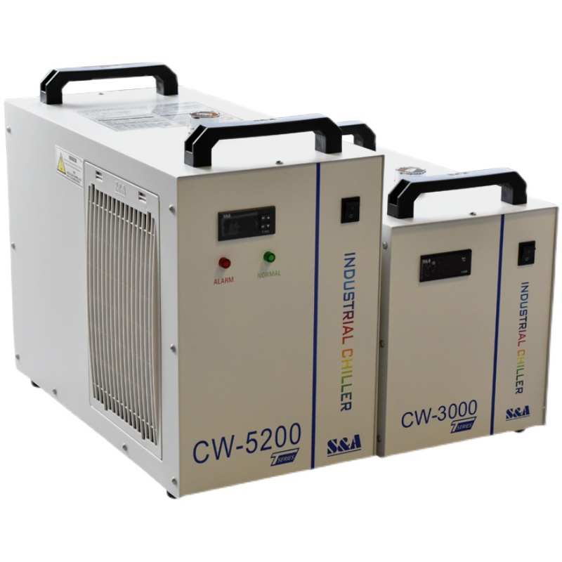 CO2激光切割雕刻机工业冷水机特域冷水机CW3000CW5000雕刻机主轴