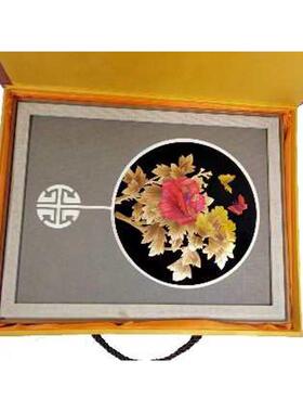 麦秆画特色工艺品送朋友礼品镜框装饰画家装画中国风出国礼品