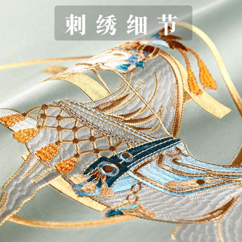 刺绣糖果枕新中式长条抱枕高档沙发客厅靠枕床头靠垫罗汉床扶手枕