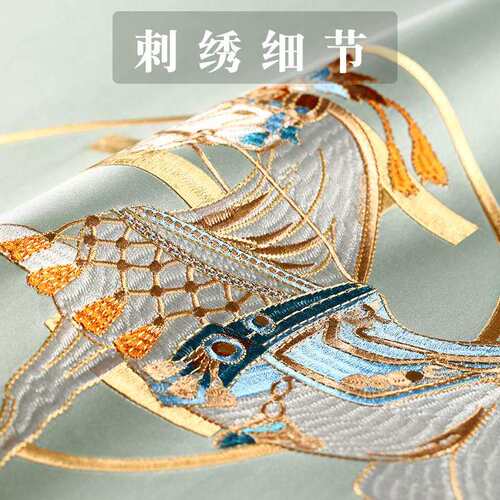 刺绣糖果枕新中式长条抱枕高档沙发客厅靠枕床头靠垫罗汉床扶手枕