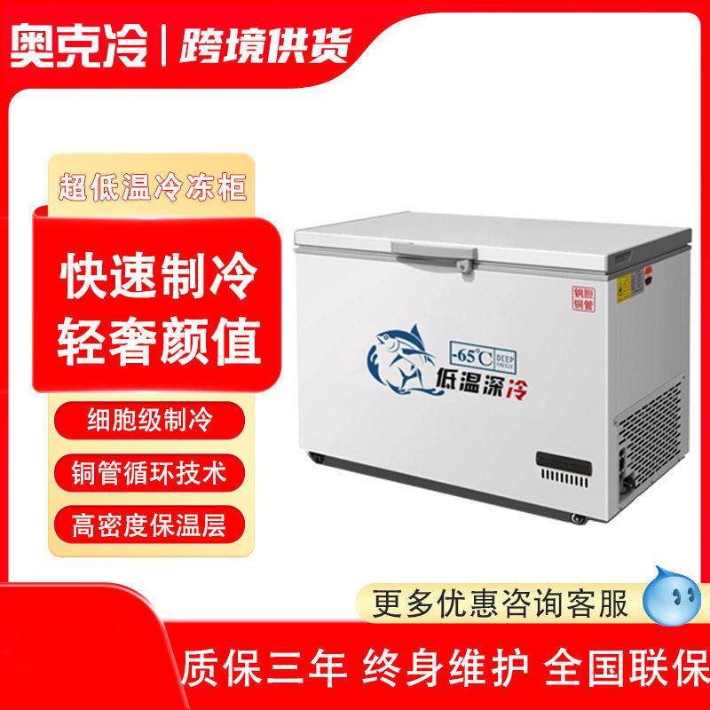 超低温冰柜零下-40/80金枪鱼冷冻柜速冻机商用急冻海鲜冰箱