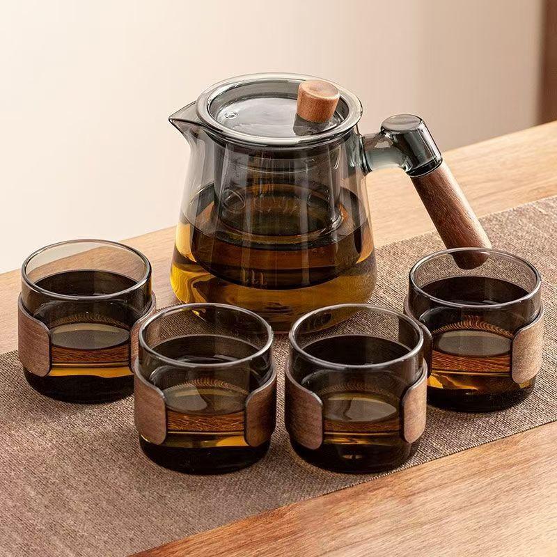 茶壶泡茶家用茶水分离煮烧水壶加厚耐高温大容量加厚玻璃茶具单壶