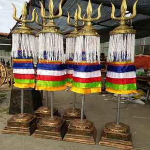 苏勒德 苏鲁锭蒙古战旗 蒙古特色装饰品摆设大型工艺品摆件苏力德