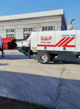 柴油机拖泵柴油机地泵打高层的混凝土输送泵40柴油泵小型泵车