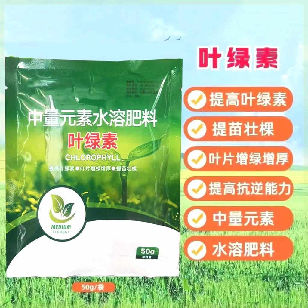 叶绿素叶面肥中量元素水溶肥提苗壮棵叶片增厚黄叶变绿