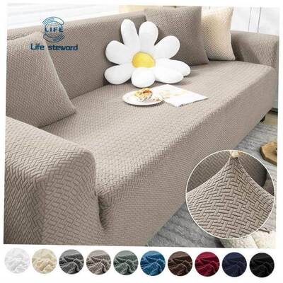 Thick Elastic Sofa Cover Slipcover Stretch Polar Fleece Arm