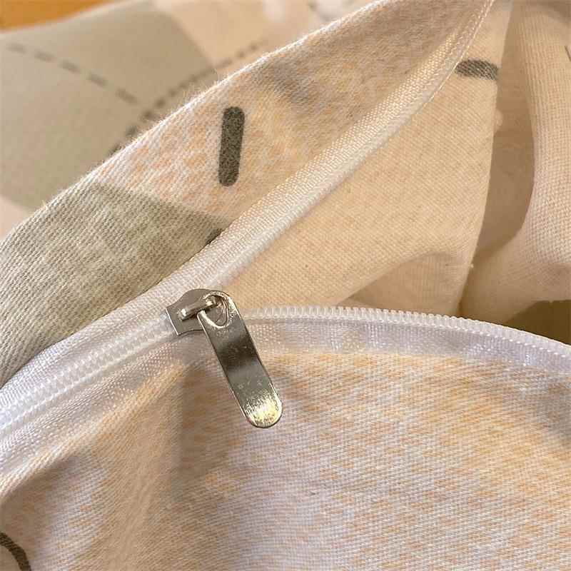 简约秋冬涤磨毛套床上用品印花加厚保暖单家品被罩棉床品被KL-202