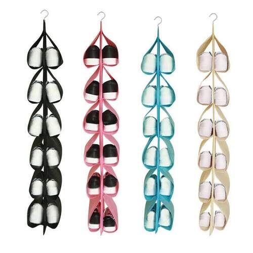 1pc Shoes Storage Hanging Bag Shoe Storage Bag Non-woven Fab