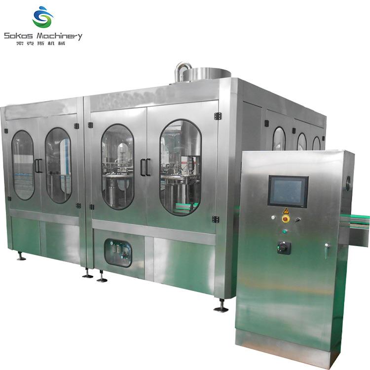 工厂价定制 全自动液体台式三合一灌装机 健康酵素饮玻璃瓶灌装机