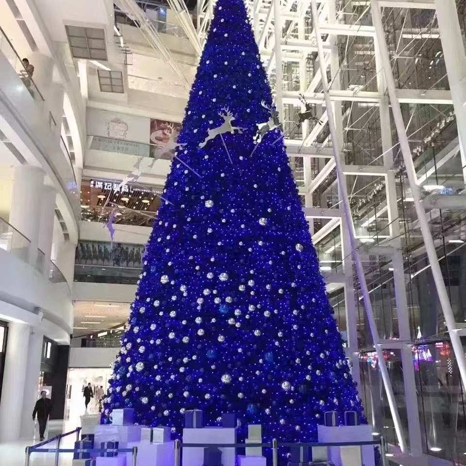 圣诞树大型圣诞树厂家专业设计大型钢架结构圣诞树酒店商场装饰
