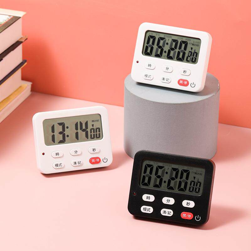日式厨房计时器烘焙磁铁定时器钟秒提醒器学生可爱电子闹钟倒时器
