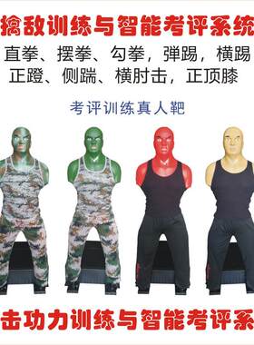 搏击功力训练与智能考评系统测力沙袋搏击功力考核拳力测试假人