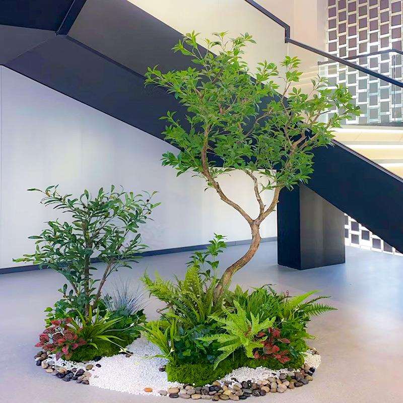 传奇景观仿真马醉木精品绿植造景组合橱窗装饰假造型植物室内布置