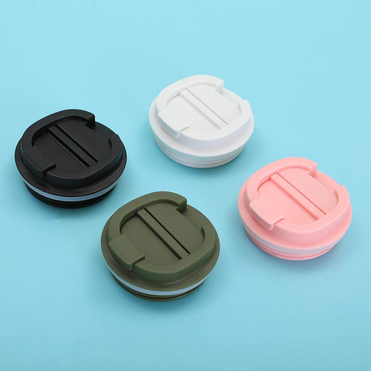 跨境简约三代咖啡杯杯盖密封防漏塑料盖多种颜色直饮保温杯盖现货