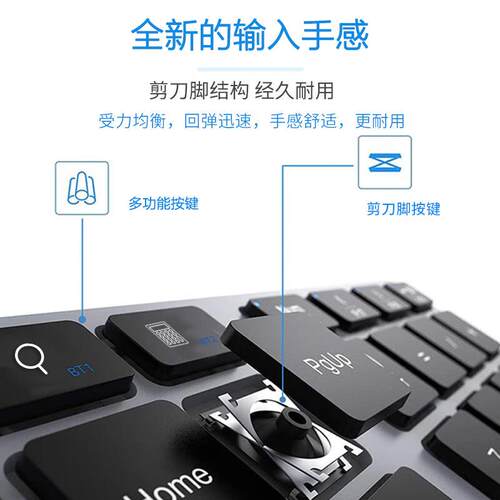跨境新品35键数字小键盘2.4G+BT双模数字小键盘静音手机电脑兼容