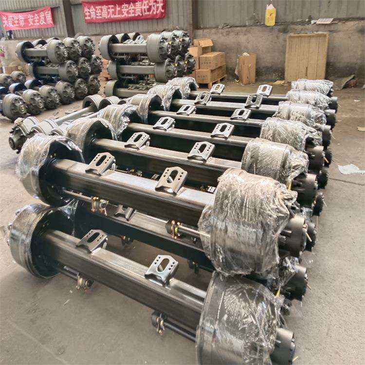 供应半挂车车桥后桥13T16T车桥轻量化车桥美式车轴德式车桥