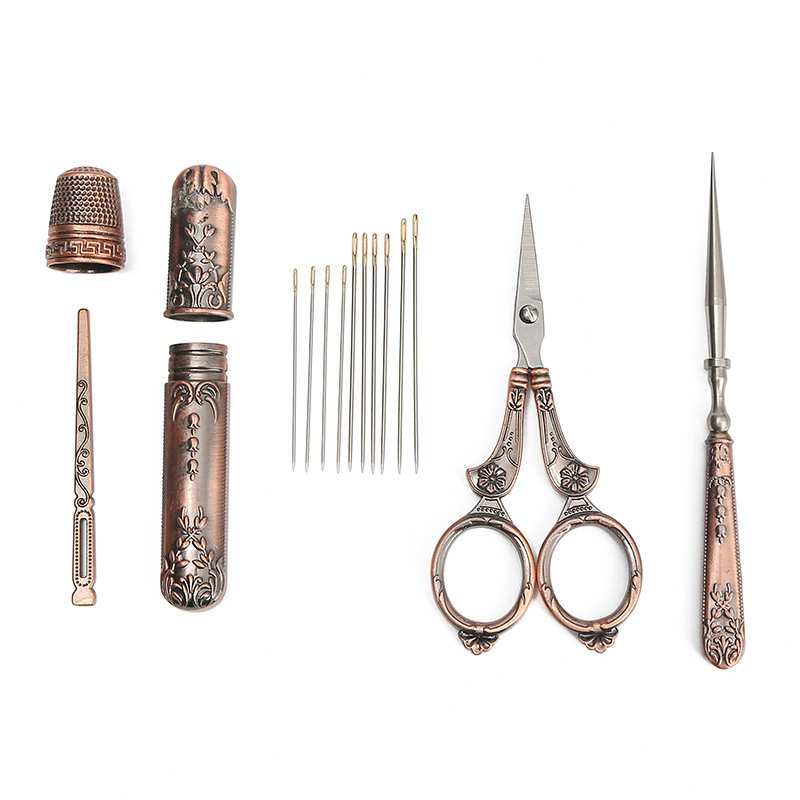 欧式不锈钢复古剪刀组合婚庆剪套装手工小剪刀刺绣布艺古典剪纸剪